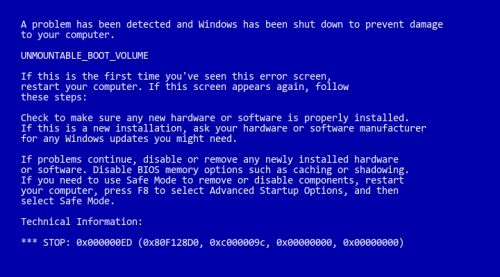 ეგრეთ წოდებული Blue Screen